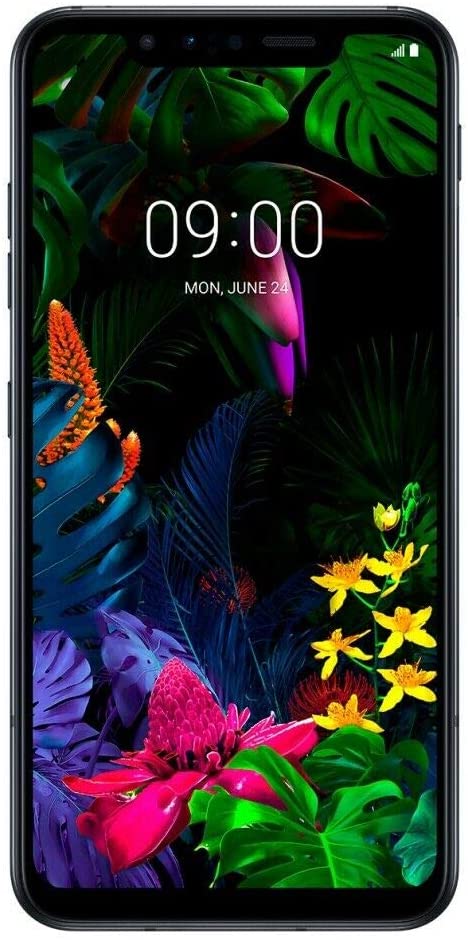 Goodlife Engineering LG G8s ThinQ (128GB, 6GB RAM) 6.21" OLED Display, Snapdragon 855, Single SIM GSM Factory Unlocked LM-G810EA - US + Global 4G LTE International Model (Mirror Black (Single SIM))